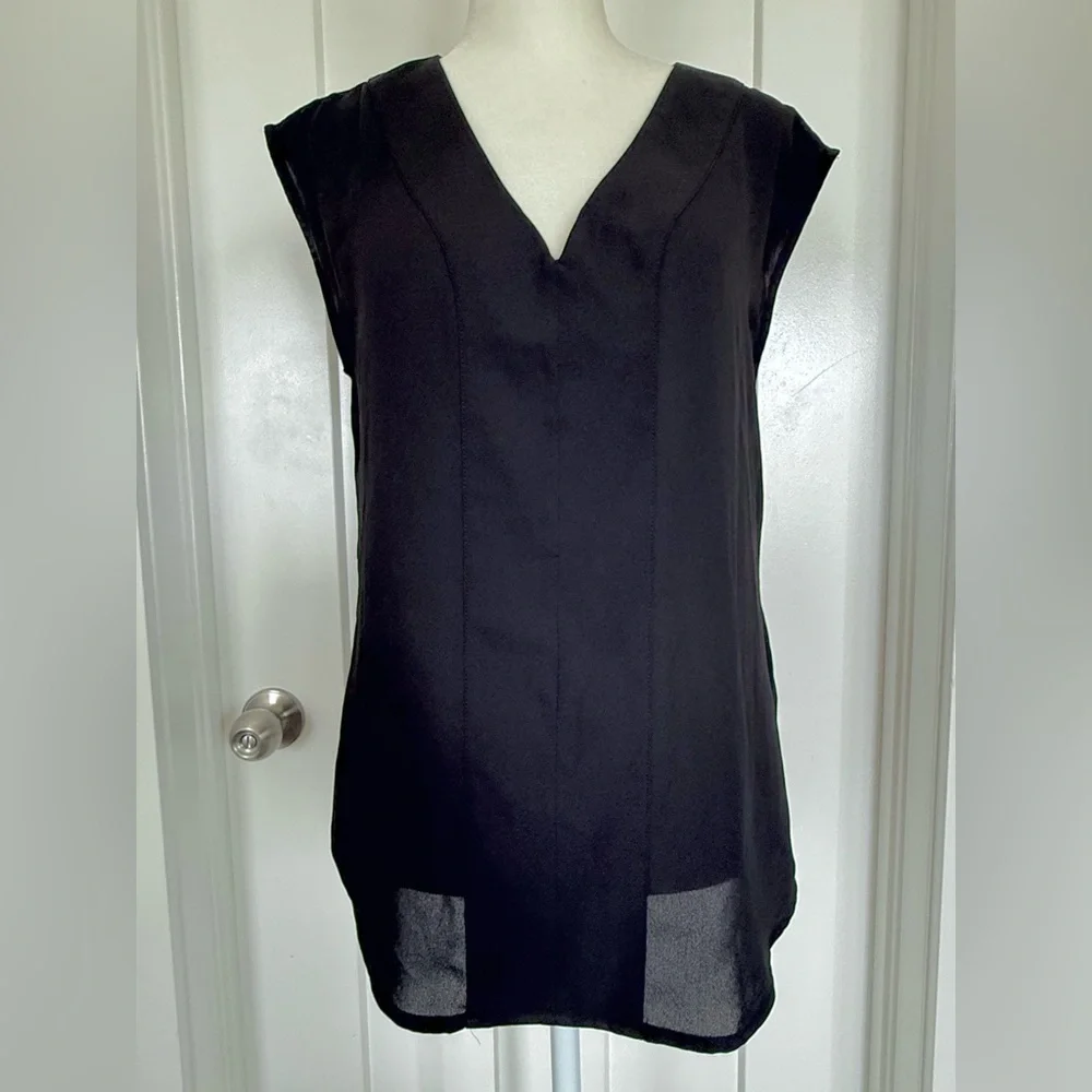 J J.Crew Black Sleeveless Tunic Top – XS